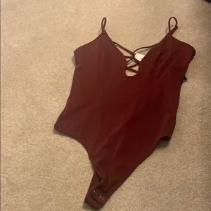 Red bodysuit